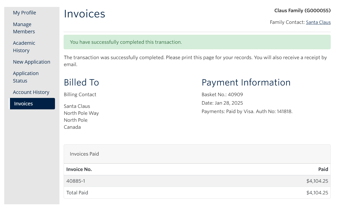 how to make final payment for FGL step 7