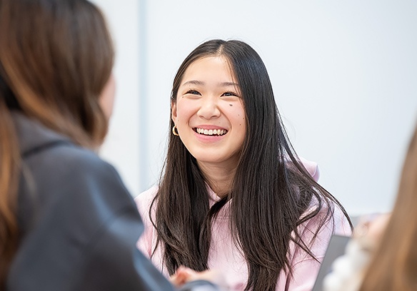 High school students on UBC campus.
